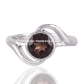 Smoky Quartz 925 Sterling Silver Fancy Ring